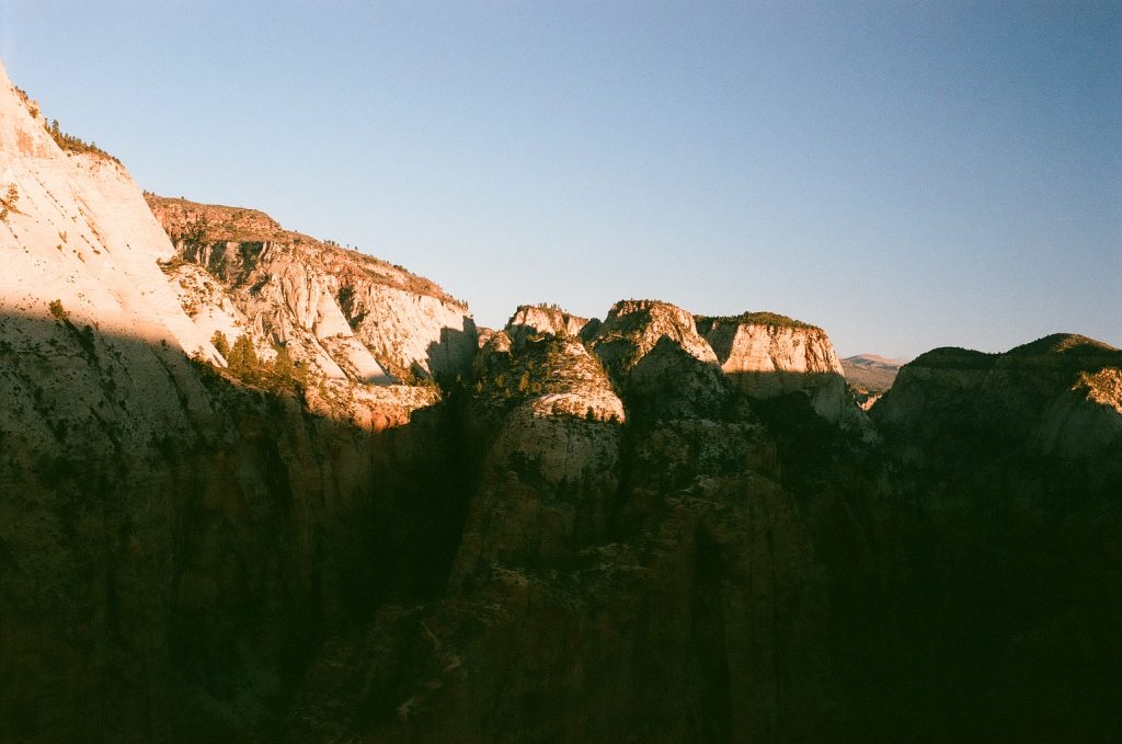 Morning atop Angels Landing