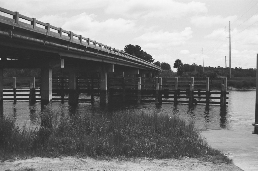 Under the bridge, Nikon FE-2 at box speed