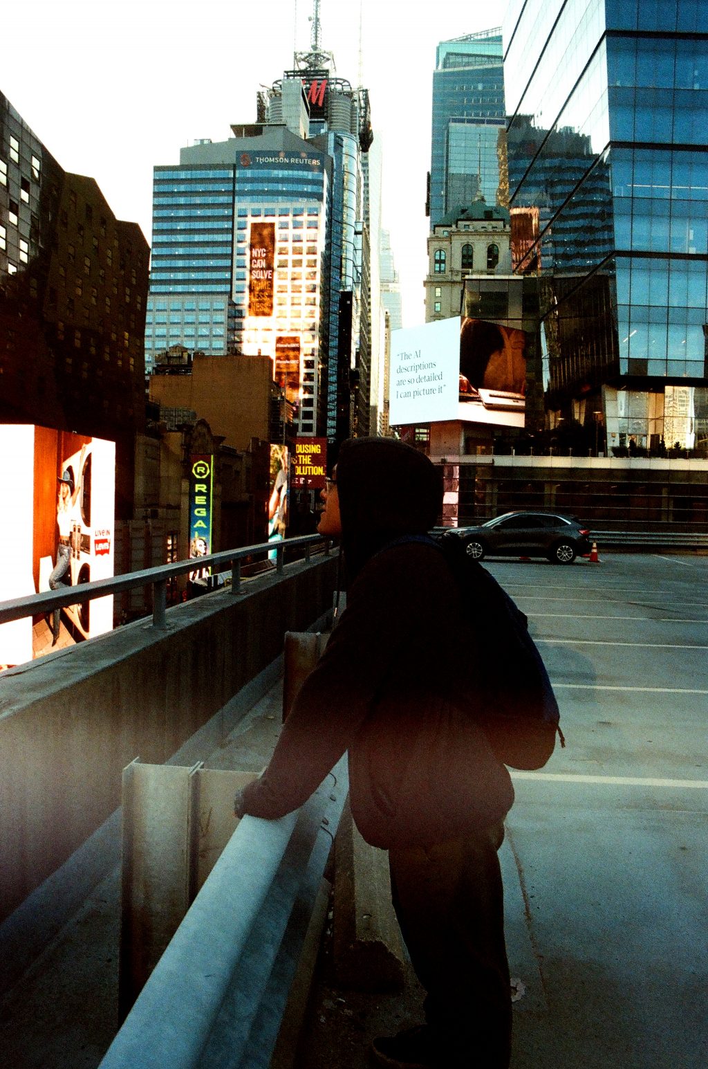 Rooftop Parking Garage Midtown, Manhattan, NY October 10, 2024