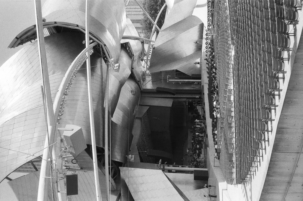 Pritzker Pavillion Chicago Olympus XA ISO 400