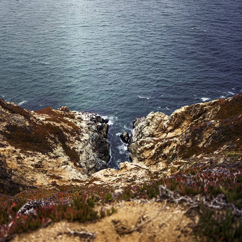 Pentax 67 with 55mm f4. Pacifica, CA near Devil’s Slide.
