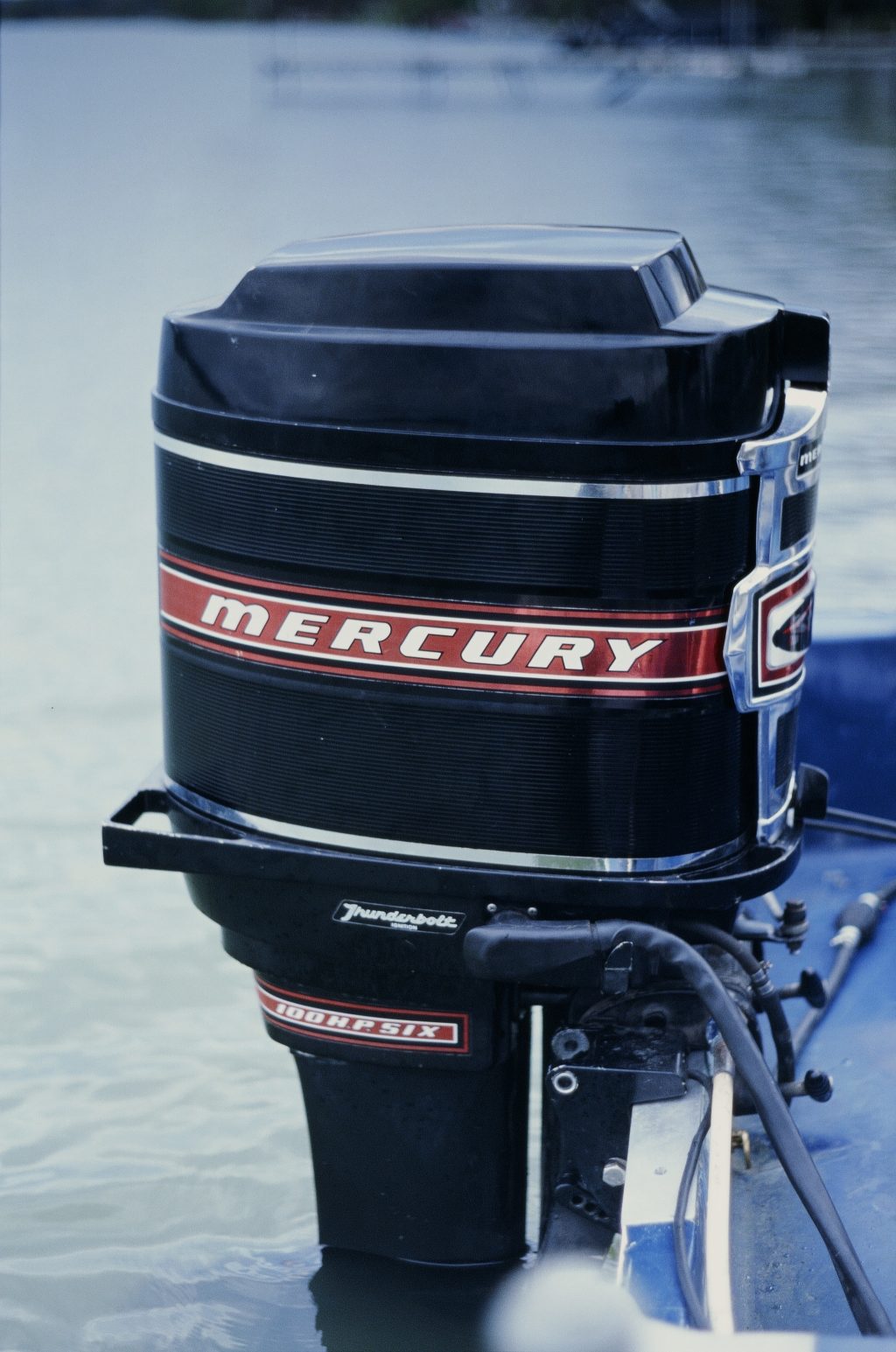 Boat motor in Lake Geneva, Wi - Pentax K1000