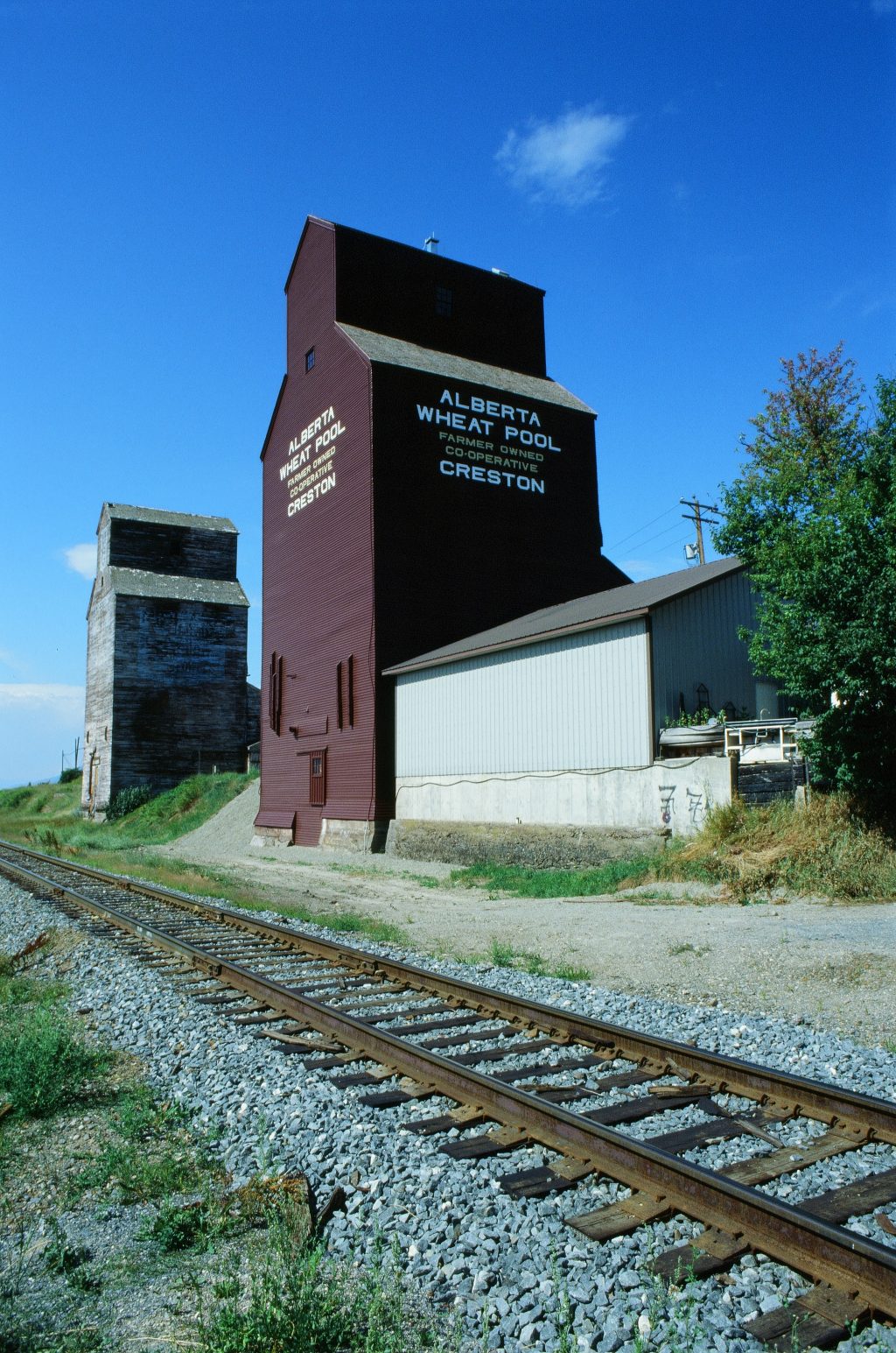 Grain Elevator in Creston BC - Nikon F80 with 24mm 2.8 D lens