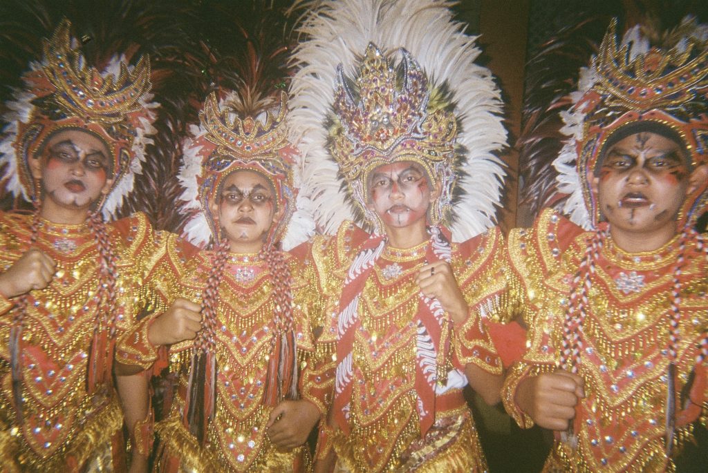 Yashica MF-1 with Kodak Ultramax 400. "Topeng Ireng" costume. "Topeng ireng" is one of the traditional arts originating from Java.