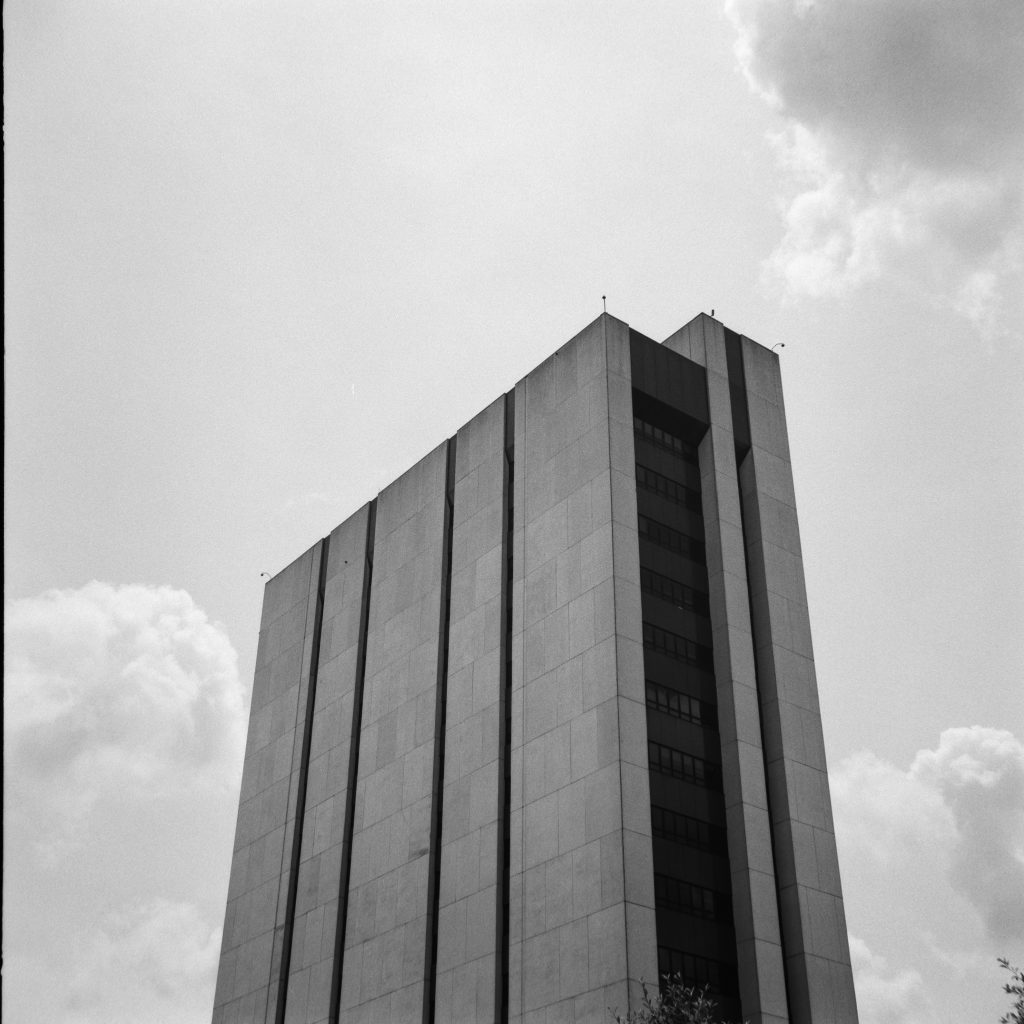 Shot with a Yashica A and Iford Fp4+ at box speed.