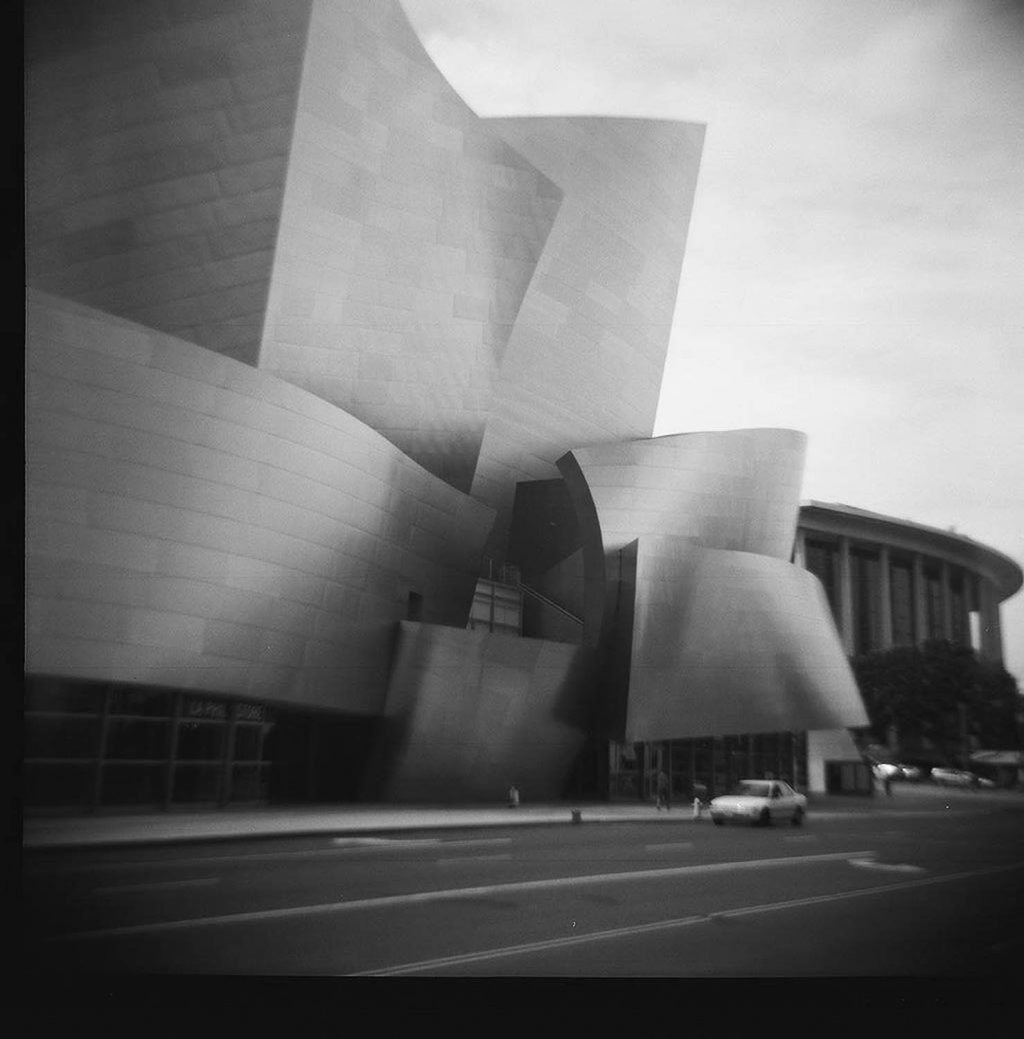 Downtown Los Angeles. Taken with a Diana F+ toy camera.