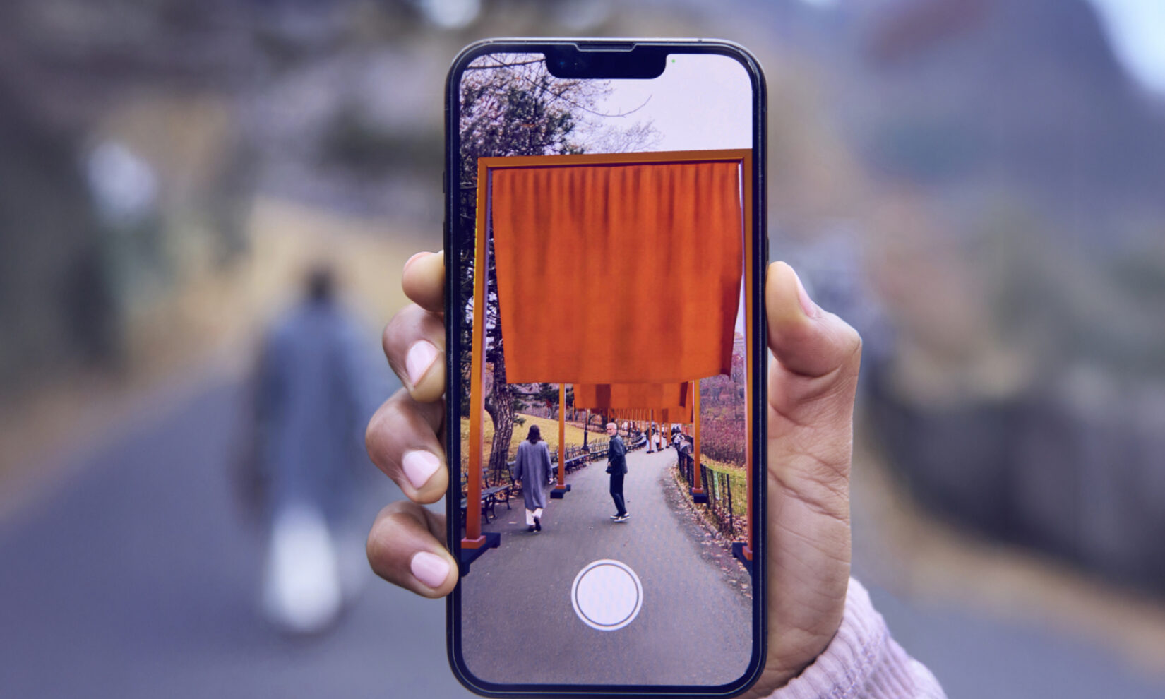 The Gates AR experience on smartphone