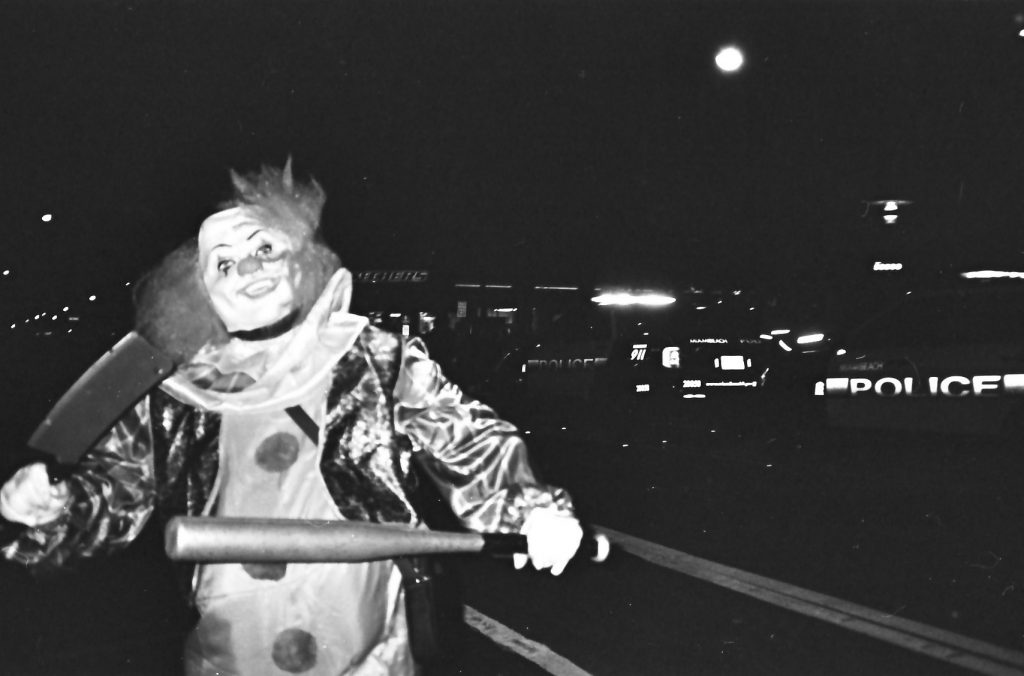 JCH Streetpan 400 Nikon One Touch point and shoot with flash Halloween - Lincoln Road South Beach, FL Processed by Atlanta Film Co
