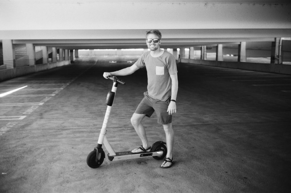 Shot at 100iso and developed normally which is a 2 stop overexposure.