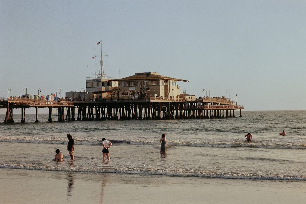 Santa Monica Pier. Canon EOS 3, EF 24mm-70mm f/4 L.