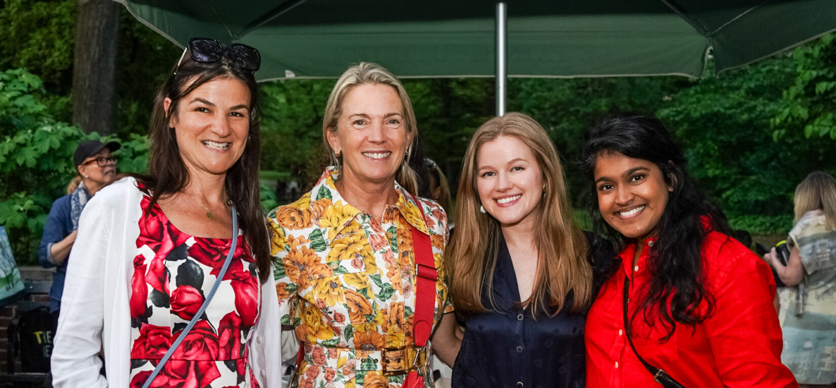 Members of the Women's Committee pose in Central Park, New York City