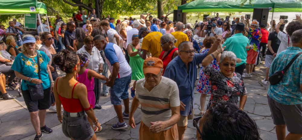 People dancing at the Harlem Meer Performance Festival